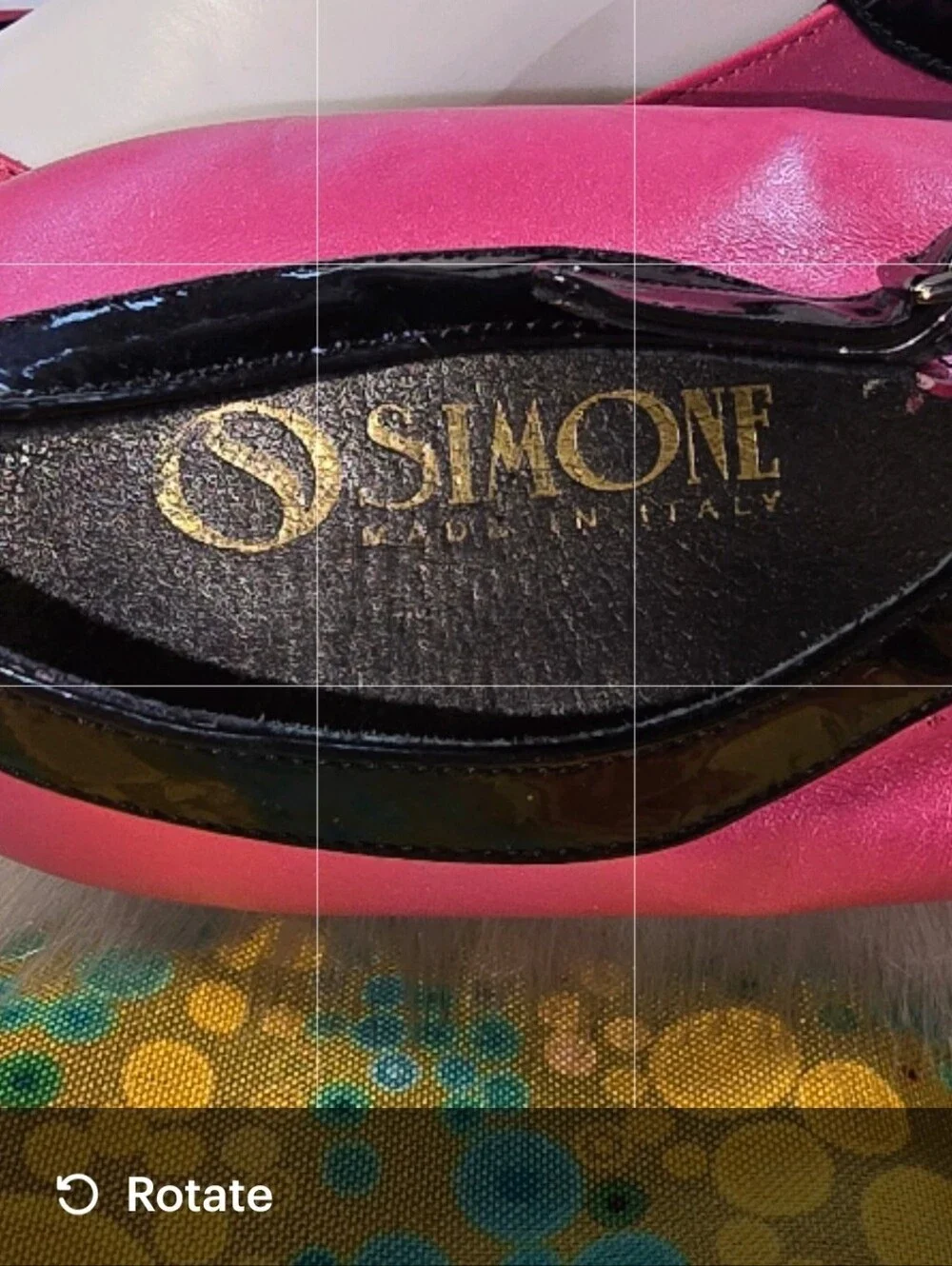 Women's Pink and Black Mary Jane Flats with Buckle Strap - Picture 9 of 11